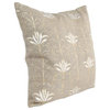 Iris 100% Linen 20 Throw Pillow in Beige by Kosas Home