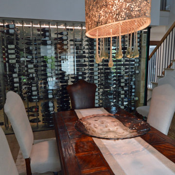 Custom Glass Cellar Wine Racking Ideas