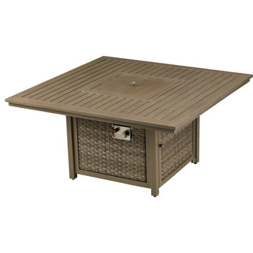 Paris 49" Square Fire Table With Burner