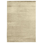 Exquisite Rugs - Dove Hand-Loomed Viscose and Cotton Light Beige Area Rug, 10'x14' - Make a statement with texture, clean lines and color. This rug features our most exquisite hand loomed technique, classic linear design and luxurious viscose in a variety of beautiful colors. The perfect accent to any decor. Due to the nature of this handmade product, there will be a light side and a darkside, rotating the rug 180 degrees. There is also up to+/- 6 inches variance in size.