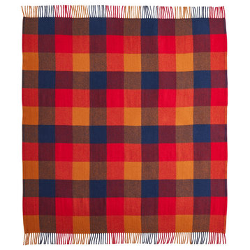 Pendleton Eco Wise Fringed Copper Red Throw