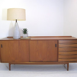 Mid-Century Arne Vodder Teak Credenza Sideboard - SOLD - Buffets And Sideboards