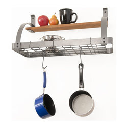 Pot Rack with Bookshelf - Pot Racks And Accessories