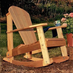 Cedar Adirondack Rocking Chair - Outdoor Rocking Chairs