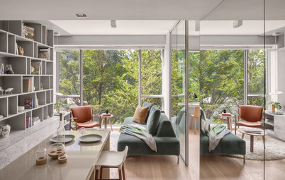 Houzz Tour: A Contemporary 'Cabin in the Woods' in the City