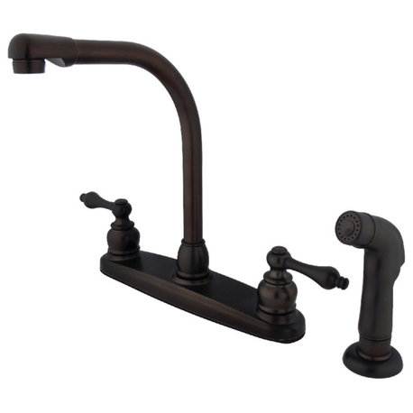 Kingston Brass Centerset Kitchen Faucet, Oil Rubbed Bronze