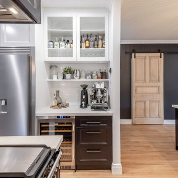 Modern Hamptons Monochrome Kitchen