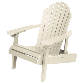 Merrow Folding & Reclining Adirondack Chair, Whitewash