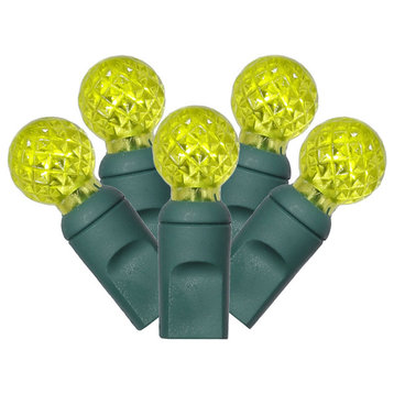 Vickerman X6G9533 Lime G12 Led Light On Green Wire, Christmas Light Strand