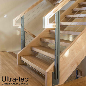 Stairway with Cable Railing