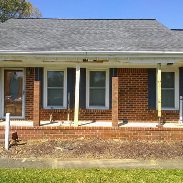 Brick Columns to Accent Front Porch