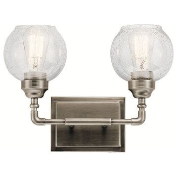 2 Light Transitional Vanity Light - Vintage Industrial inspirations - 10.75