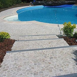Transparent Flat Rock Pool Flooring - Products