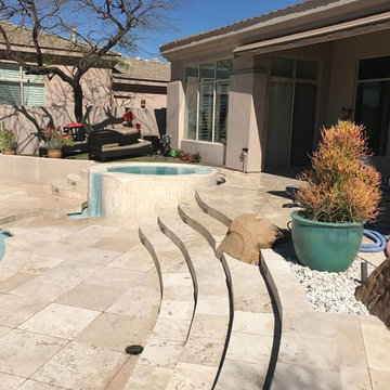 Hansen Travertine Patio Repair, Clean, Hone & Seal