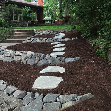Trap Rock Retaining Walls