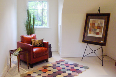 Inspiration for a living room remodel in Detroit