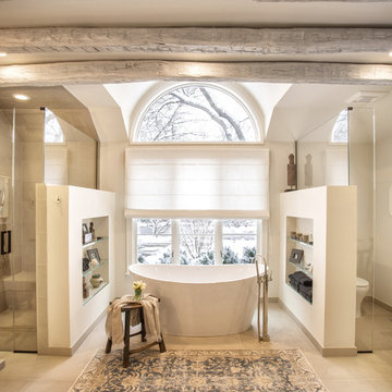 Rustic, Contemporary Master Bathroom