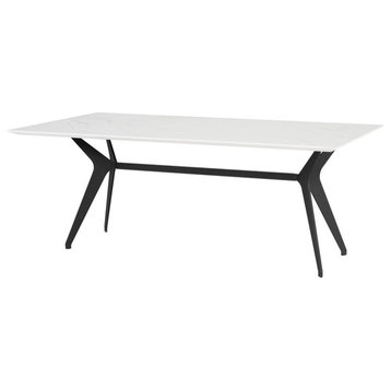 Nuevo Furniture Daniele 93.8" Dining Table in White