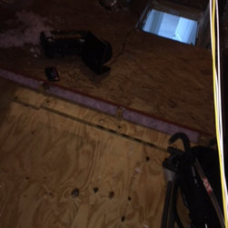 Attic Plywood Flooring Installed - Air Conditioner Accessories