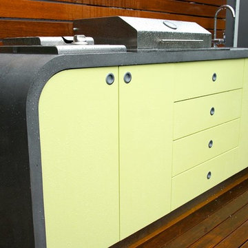 Outdoor Kitchen | Polished Concrete benchtops