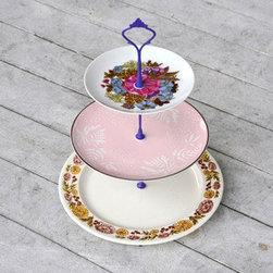 Vintage China Cupcake Stand - Serveware