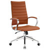 Jive Highback Faux Leather Office Chair, Terracotta