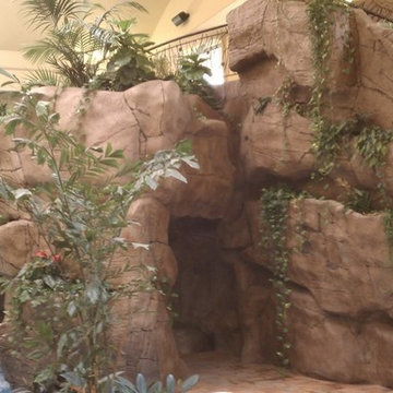 FAUX ROCK INDOOR POOL