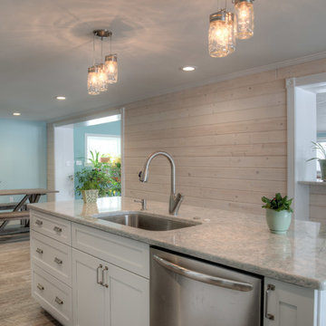 Bright Traditional Kitchen and Bathroom Remodel