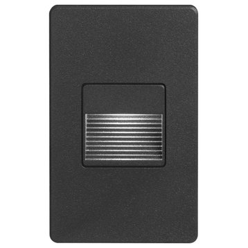 LED 1-Light LED Step/Wall Light, Black