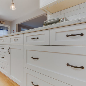 Alexandria, VA White and Chocolate Kitchen Design