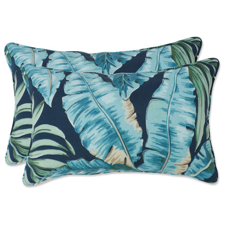 Tortola Midnight Blue Rectangular Throw Pillow, Set of 2