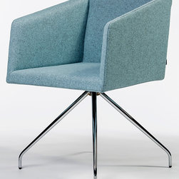 Box Swivel Armchair by B&T - Dining Chairs