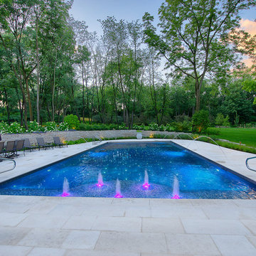 Swimming Pool with Fiber Optic Stars