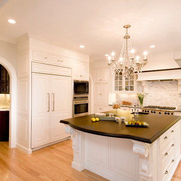 Traditional white inset kitchen in Belmont