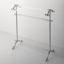 Standing towel rack