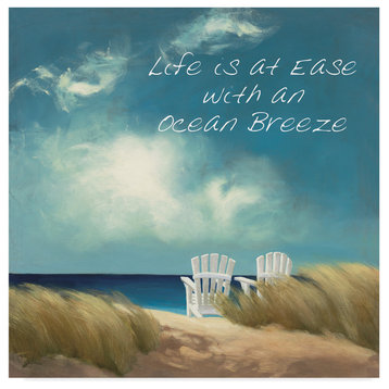 Julia Purinton 'A Perfect Day Ocean Breeze' Canvas Art, 24"x24"