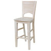 Canyon Collection Solid Back Bar Height Stool - 30" Seat Height