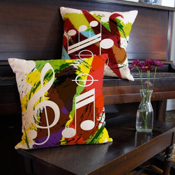 Music and Dance Throw Pillows - Products