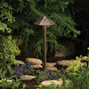 Textured Architectural Bronze 21.5-Inch One-Light Landscape Shingled Path Light