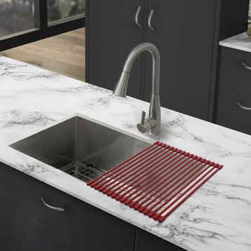 Swiss Madison 17"x13" Kitchen Sink Grid, Red