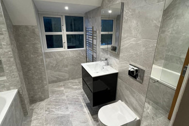 Inspiration for a contemporary bathroom in Surrey.