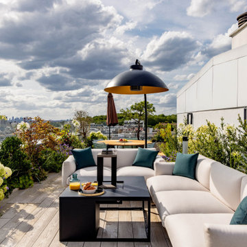 Aménagement d'un toit terrasse à Paris 20