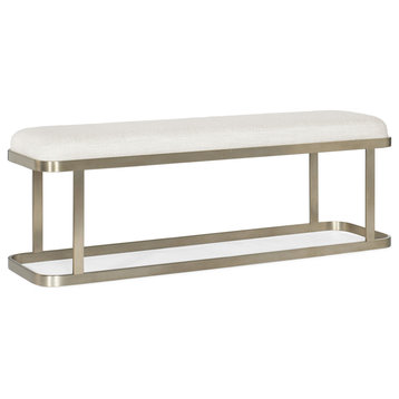 Hooker Furniture 6150-90019 58"W Polyester Bench - Champagne