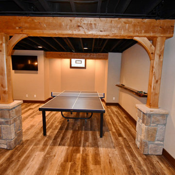 Akron, OH Extensive Finished Basement