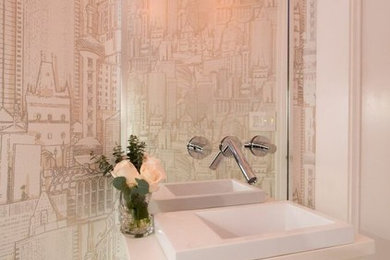 Inspiration for an eclectic powder room remodel in Austin