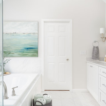 White & Bright Master Bathroom
