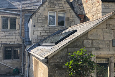 Design ideas for a farmhouse house exterior in Gloucestershire.
