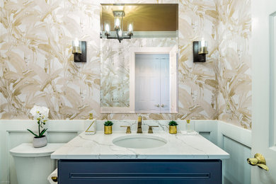 Example of a transitional bathroom design in DC Metro