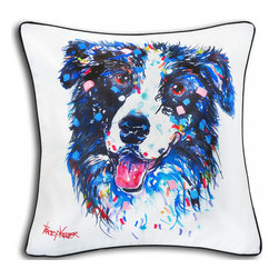 Border Collie Indoor/Outdoor Cushion Covers - Outdoor Cushions And Pillows