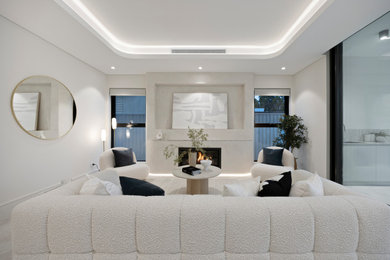 Modern living room in Sydney.